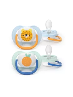   Philips AVENT Játszócumi Ultra Air 0-6hó fiús 2db - happy leopárd