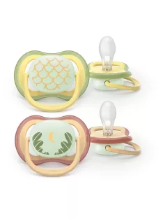  Philips AVENT játszócumi Ultra Air éjszakai mintás 0-6hó lányos 2db