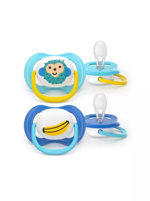 Philips AVENT Játszócumi Ultra Air 6-18hó fiús 2db - majom