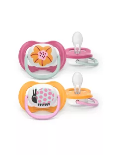   Philips AVENT Játszócumi Ultra Air 6-18hó lányos 2db - katica