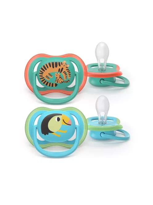 Philips AVENT Játszócumi Ultra Air 6-18hó fiús 2db - tigris