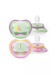   Philips AVENT játszócumi Ultra Air éjszakai pillangó 6-18hó lányos 2db