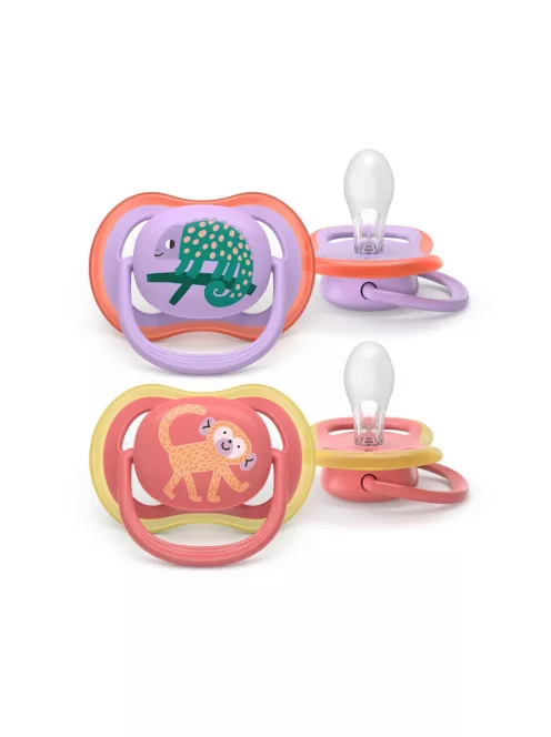 Philips AVENT Játszócumi Ultra Air 18hó lányos 2db - kaméleon