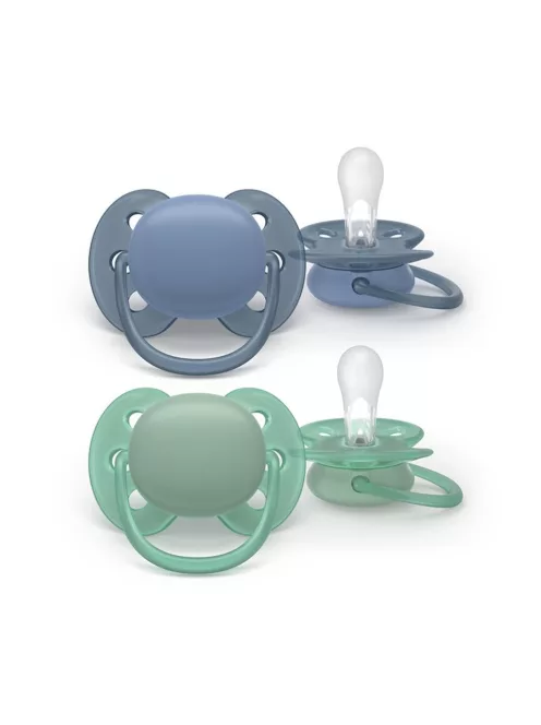 Philips AVENT Játszócumi Ultrasoft 6-18hó fiús 2db - neutral 