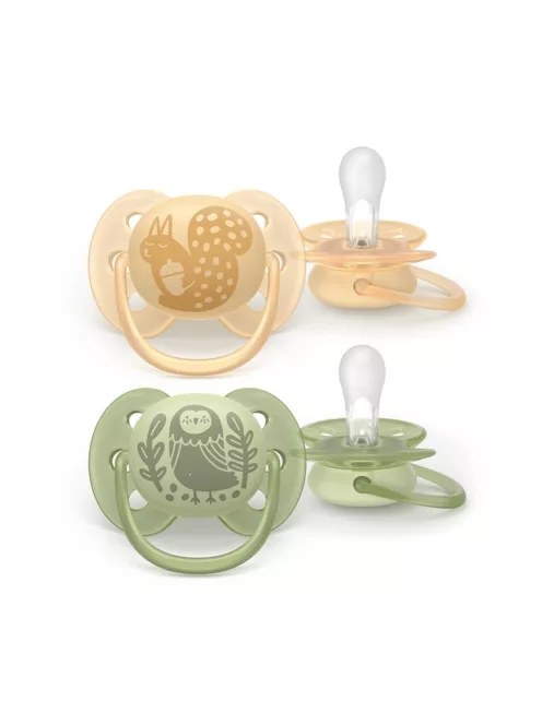 Philips AVENT Játszócumi Ultrasoft 6-18hó fiús 2db - mókus