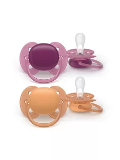   Philips AVENT Játszócumi Ultrasoft 18hó lányos 2db - neutral