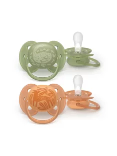 Philips AVENT Játszócumi Ultrasoft 18hó fiús 2db - kacsa