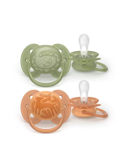 Philips AVENT Játszócumi Ultrasoft 18hó fiús 2db - kacsa