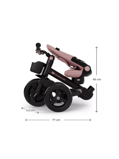 Kinderkraft tricikli 6in1 AVEO 2 PLUS pink