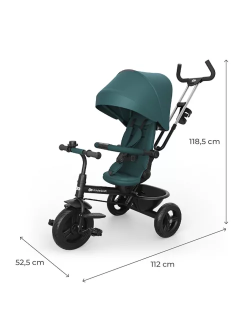 Kinderkraft tricikli Aston 2 Plus green