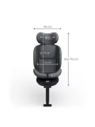 Kinderkraft gyerekülés I-360 Plus 2 i-Size Isofix 40-150cm szürke