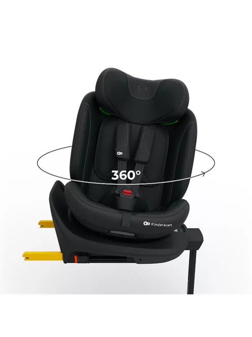 Kinderkraft gyerekülés I-360 Plus 2 i-Size Isofix 40-150cm fekete