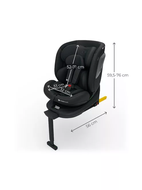 Kinderkraft gyerekülés I-360 Plus 2 i-Size Isofix 40-150cm fekete