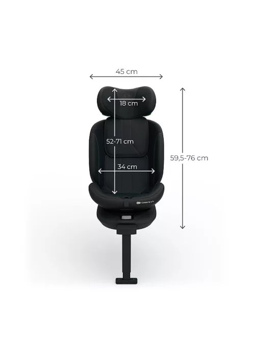 Kinderkraft gyerekülés I-360 Plus 2 i-Size Isofix 40-150cm fekete