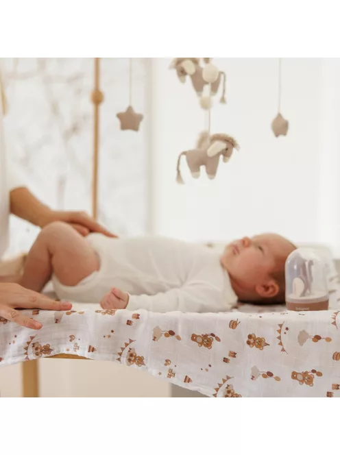 BabyOno Textilpelenka színes 3db bambusz - barna 397/15