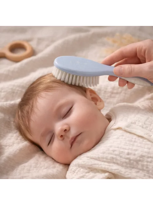 BabyOno Fésű-kefe puha sörtékkel - kék 570/05