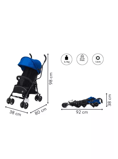 Fill sportbabakocsi Glider fekete-kék 107-41