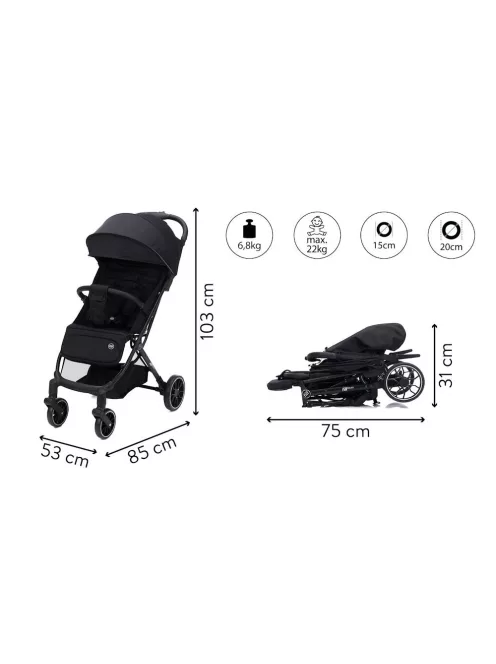 Fill sportbabakocsi Rover fekete K868-06