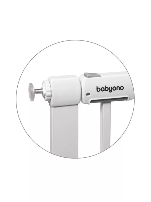 Babyono ajtórács fém, toldalékkal, 75-96cm 1681