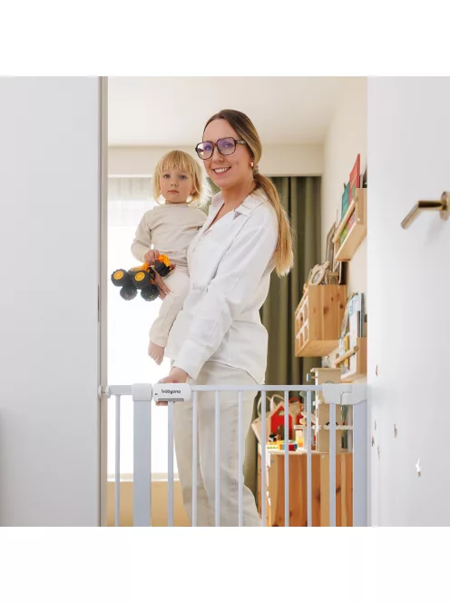 Babyono ajtórács fém, toldalékkal, 75-96cm 1681
