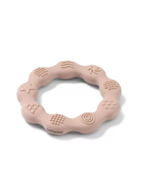 BabyOno Rágóka RING szilikon gyűrű - bézs 825/04