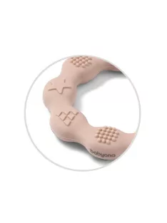 BabyOno Rágóka RING szilikon gyűrű - bézs 825/04
