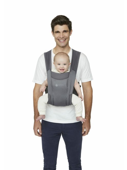 Ergobaby Embrace Hordozó Soft Air Mesh: Washed Black / Mosott fekete