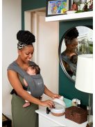 Ergobaby Embrace Hordozó Soft Air Mesh: Washed Black / Mosott fekete