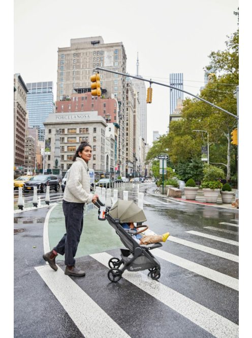 Ergobaby Metro+ Deluxe kompakt városi babakocsi Empire State Green / Zöld