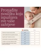 Ergobaby Aura Sustainable Knit Hordozókendő: Soft Black / Fekete