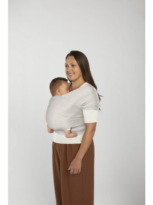Ergobaby Aura Sustainable Mesh Hordozókendő: Soft Grey / Szürke