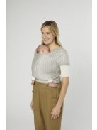 Ergobaby Aura Sustainable Knit Hordozókendő: Grey Stripes / Szürke csíkos