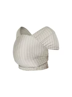   Ergobaby Aura Sustainable Knit Hordozókendő: Grey Stripes / Szürke csíkos