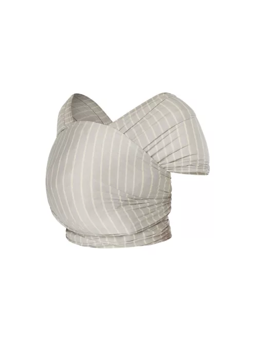 Ergobaby Aura Sustainable Knit Hordozókendő: Grey Stripes / Szürke csíkos