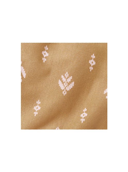 Ergobaby Aura Sustainable Knit Hordozókendő: Camel Harvest / Barna fehér mintával