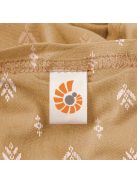 Ergobaby Aura Sustainable Knit Hordozókendő: Camel Harvest / Barna fehér mintával