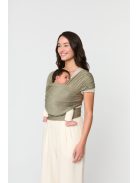 Ergobaby Aura Sustainable Knit Hordozókendő: Olive Diamonds / Oliva zöld