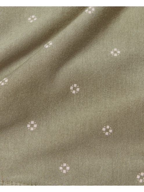Ergobaby Aura Sustainable Knit Hordozókendő: Olive Diamonds / Oliva zöld