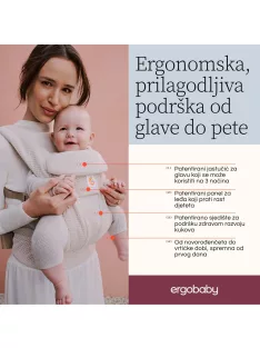   Ergobaby Omni Deluxe Mesh Hordozó - Graphite Grey / Grafit szürke