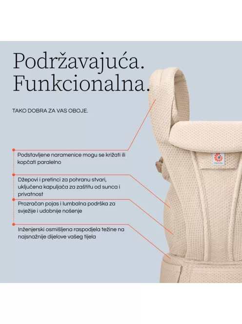 Ergobaby Omni Deluxe Mesh Hordozó - Graphite Grey / Grafit szürke