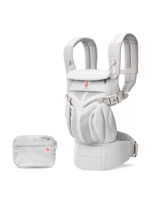 Ergobaby Omni 360 Cool Air Mesh Hordozó: - Pearl Grey / Gyöngy szürke