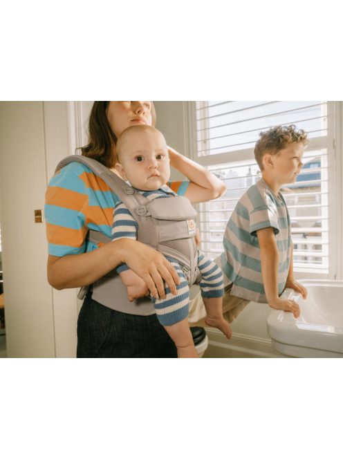 Ergobaby Omni 360 Cool Air Mesh Hordozó: - Pearl Grey / Gyöngy szürke