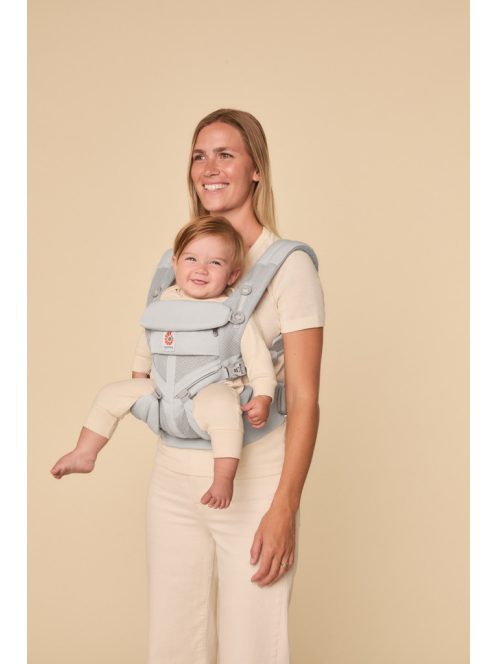 Ergobaby Omni 360 Cool Air Mesh Hordozó: - Pearl Grey / Gyöngy szürke