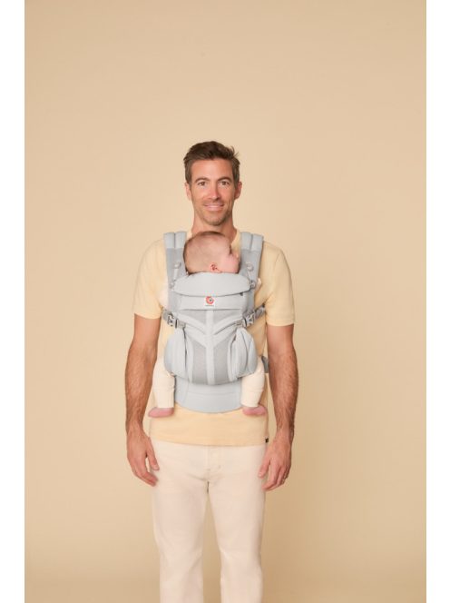Ergobaby Omni 360 Cool Air Mesh Hordozó: - Pearl Grey / Gyöngy szürke