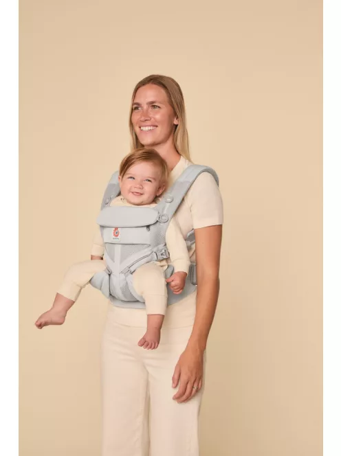 Ergobaby Omni 360 Cool Air Mesh Hordozó: - Pearl Grey / Gyöngy szürke