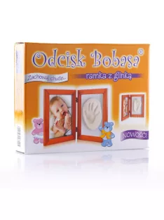 OB Baby Handprint agyag lenyomatkészítő kerettel - Brown
