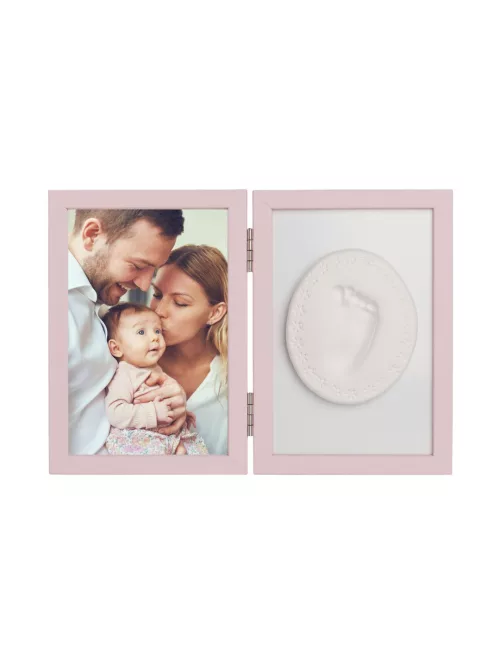OB Baby Handprint agyag lenyomatkészítő kerettel - Pink
