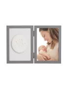 OB Baby Handprint agyag lenyomatkészítő kerettel - Grey