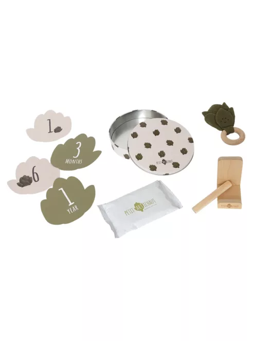 Petit Artichaut Születési ajándékszett - Daisy Beige