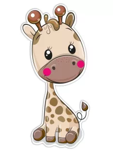 SRP Kétréteges faldekoráció - Giraffe